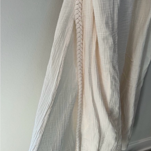 Aya Sacred Wear Off-White Simple Organic Cotton Boho Wedding Maxi Dress XS-L - Picture 5 of 13